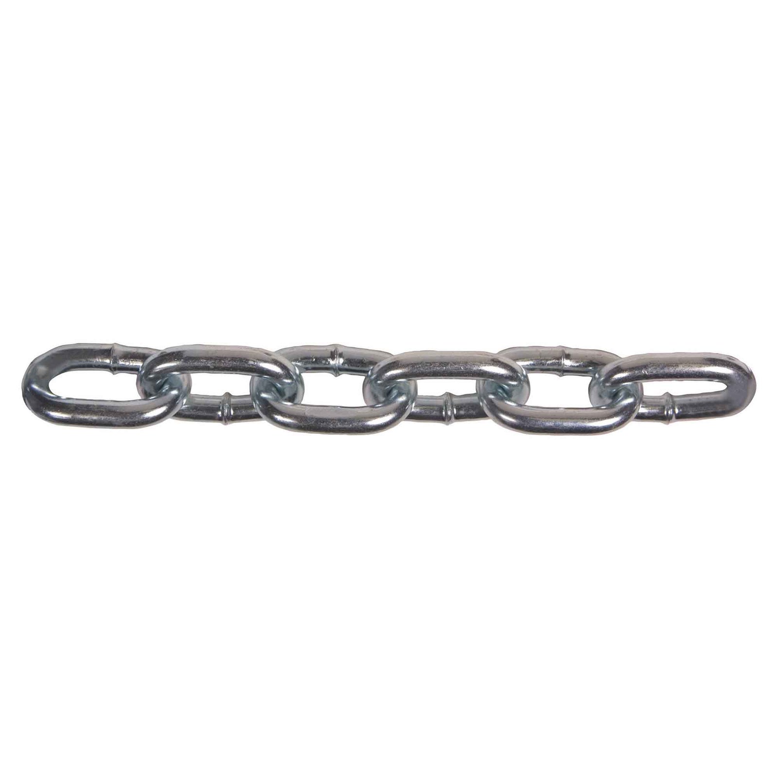 Chaîne en acier plaqué zinc de grade 30, 3/8" x 45' (vendue au pied linéaire)