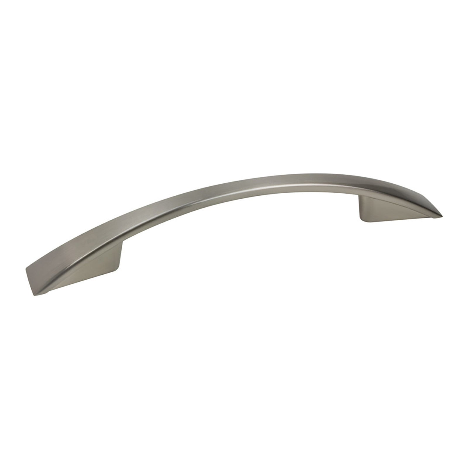 Poignée contemporaine # 821 en métal nickel brossé, 96 mm C/C 