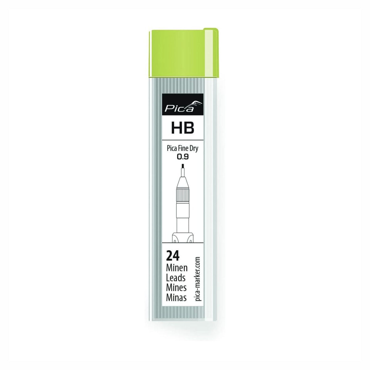 Mines de rechange Pica Fine Dry graphite HB, 24 unités