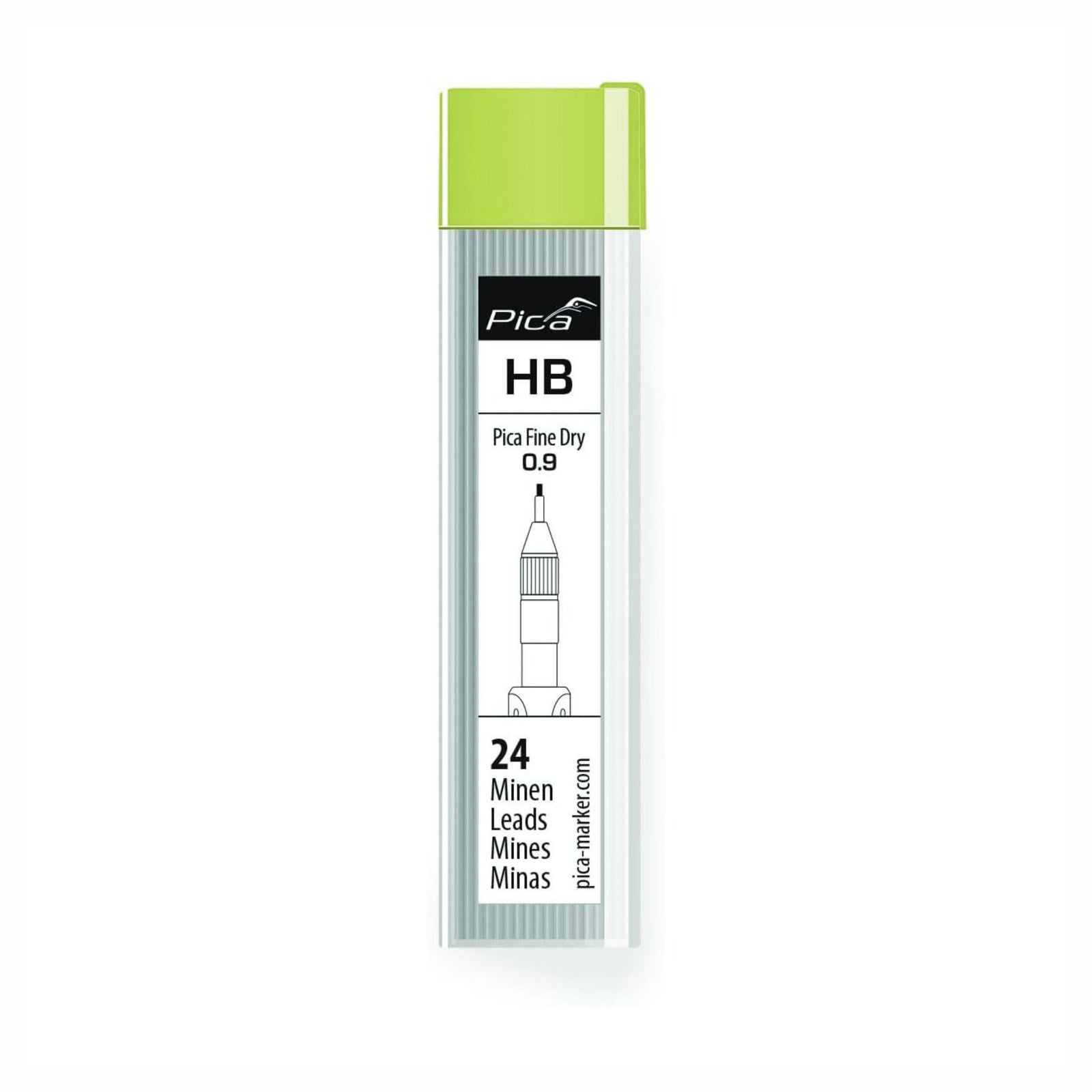 Mines de rechange Pica Fine Dry graphite HB, 24 unités