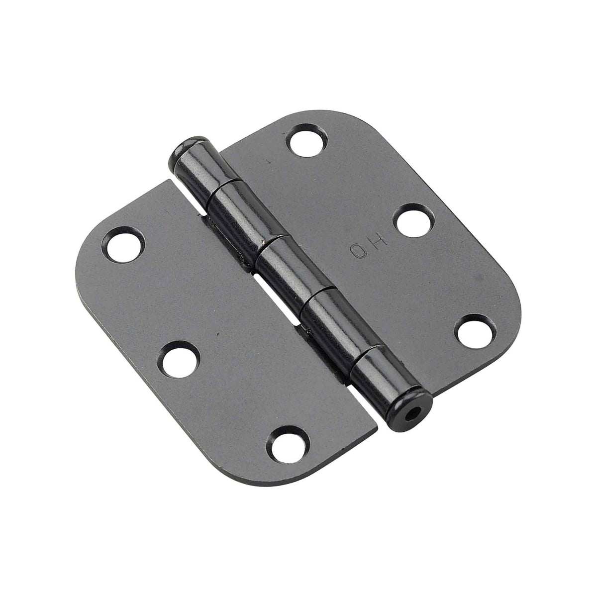 Penture à mortaiser noire de 3'' avec rayon de 5/8'', emballage de 2 unités