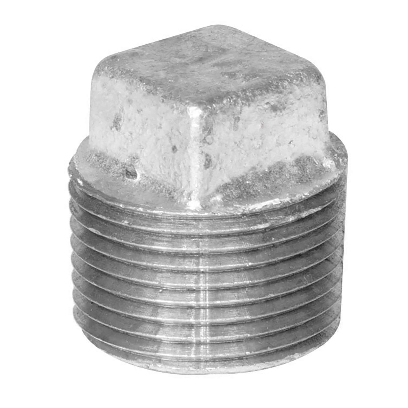 Raccord bouchon mâle en fonte galvanisée, 2"