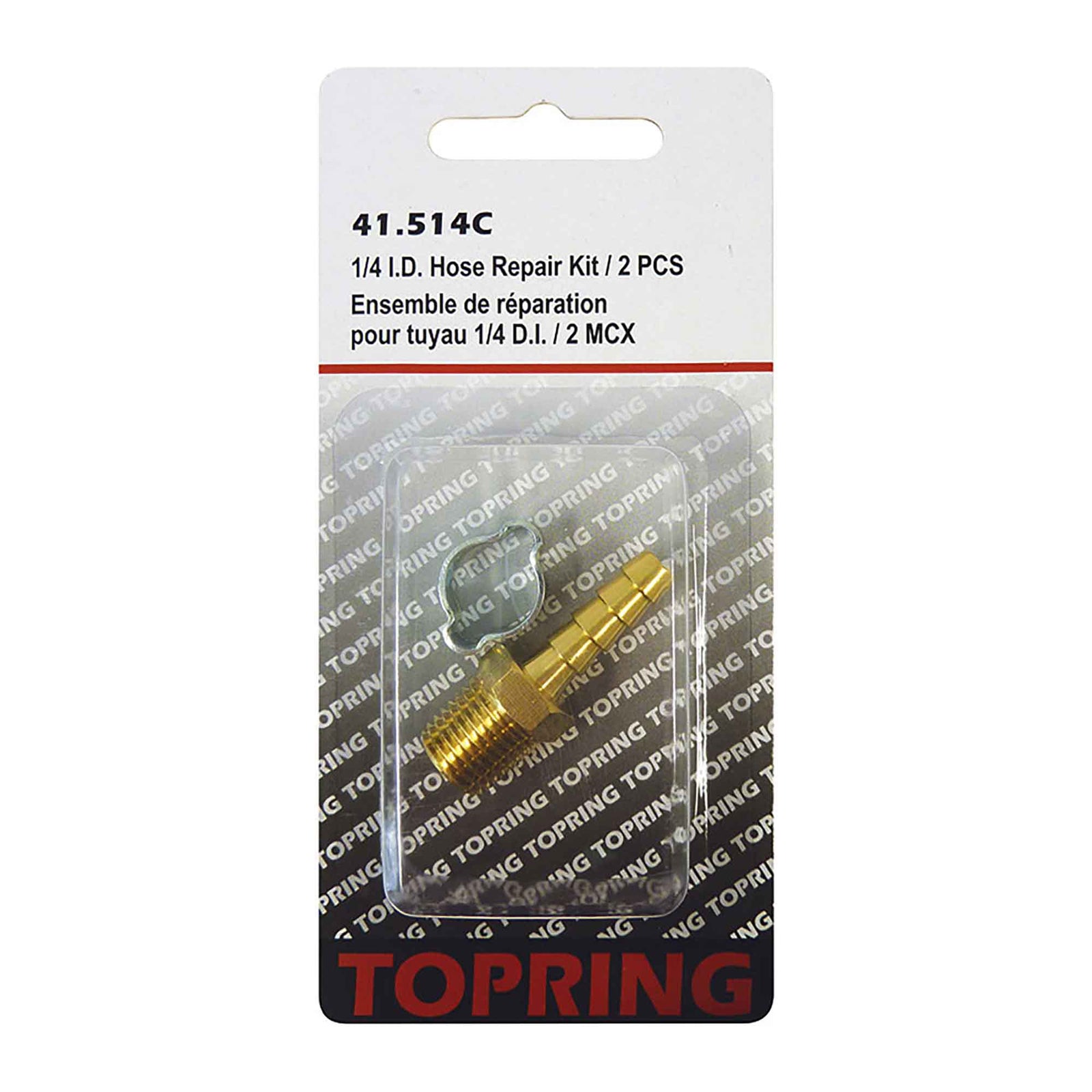 Ensemble de réparation pour tuyau d'air comprimé de 1/4'' de diamètre intérieur, 2 pièces