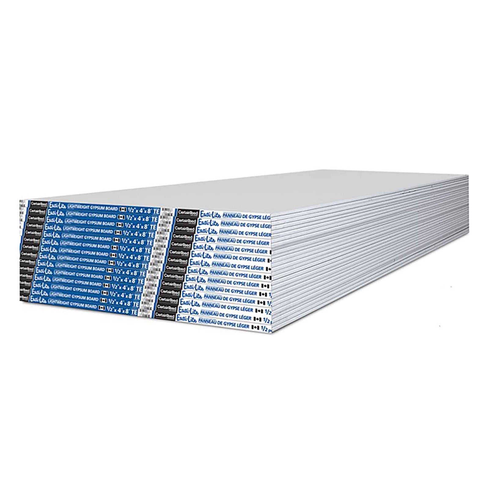 Panneau de gypse Easi-Lite pour murs et plafonds, 1/2" x 4' x 8'