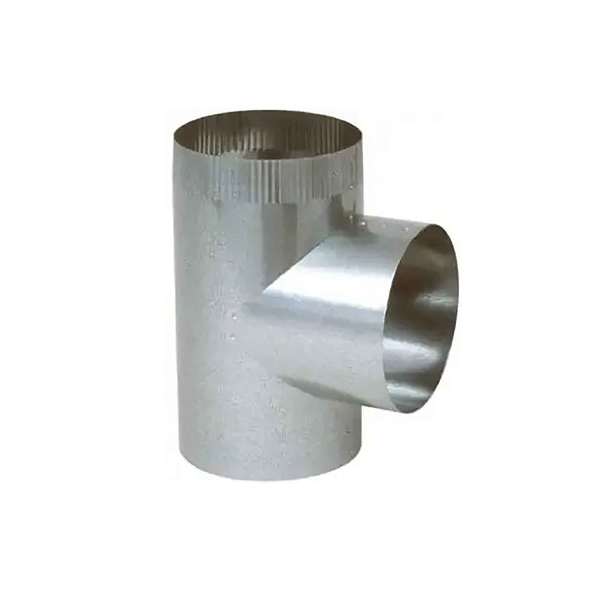 Raccord en T de ventilation en acier galvanisé de calibre 30, 6"