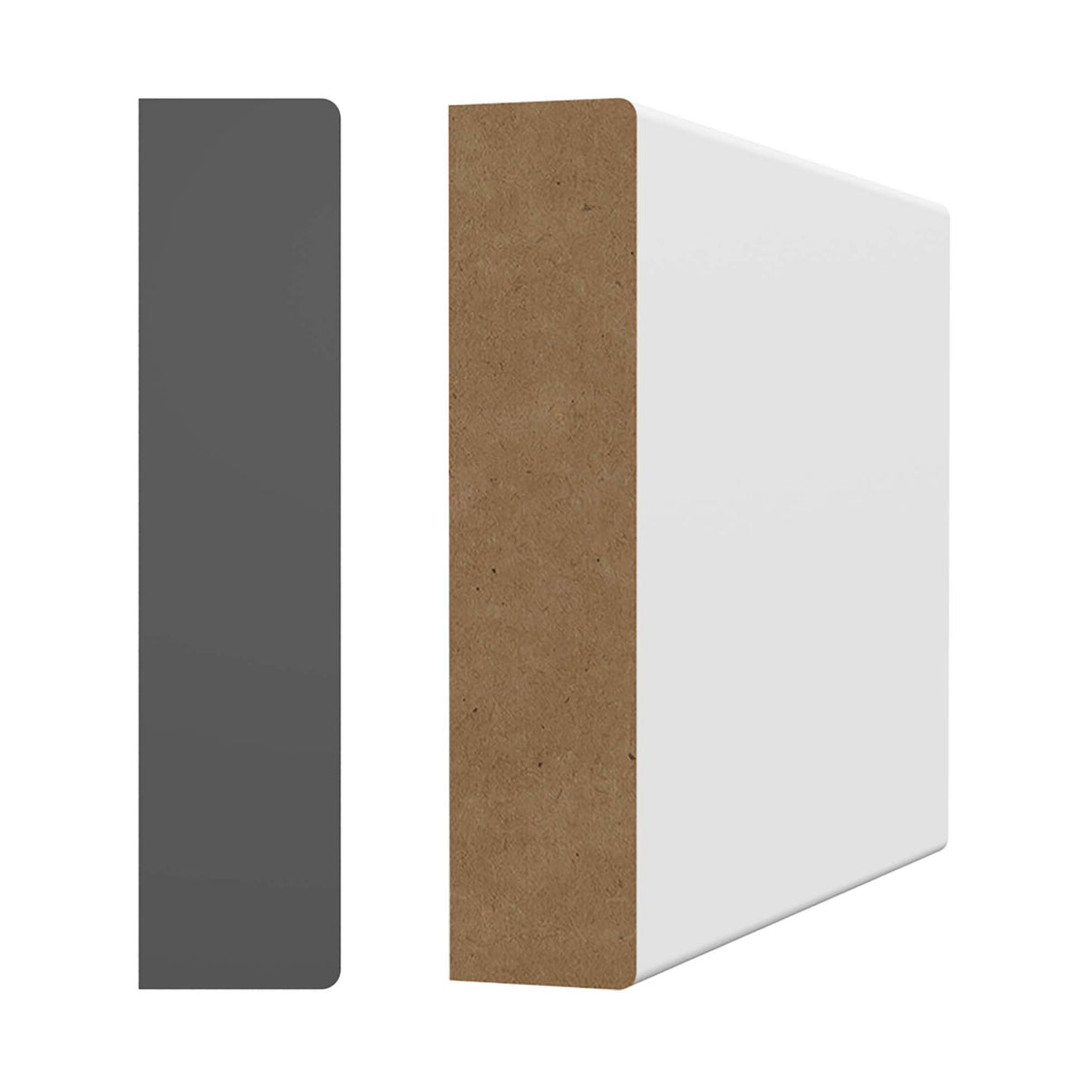Cadrage en MDF avec apprêt blanc 5/8''x2-3/4''x7'-1''  