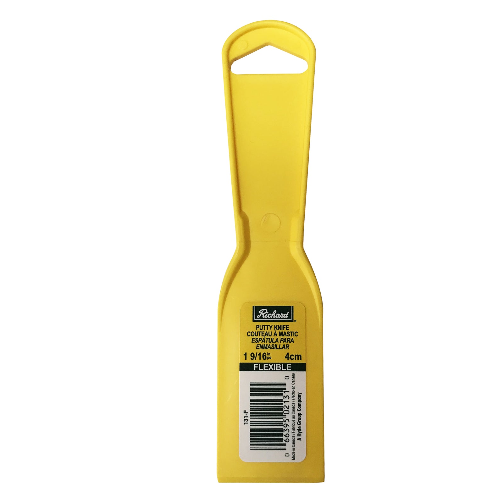 Couteau à mastic flexible en plastique 1 9/16'' (3,9 cm)