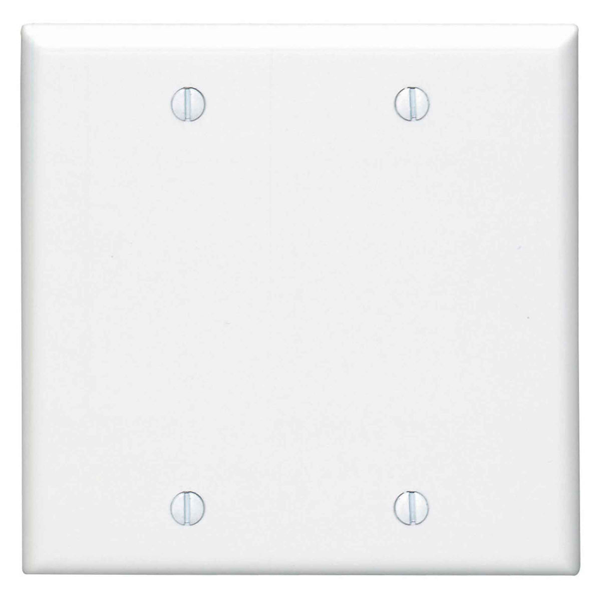 Plaque murale vide pour 2 dispositifs, blanc