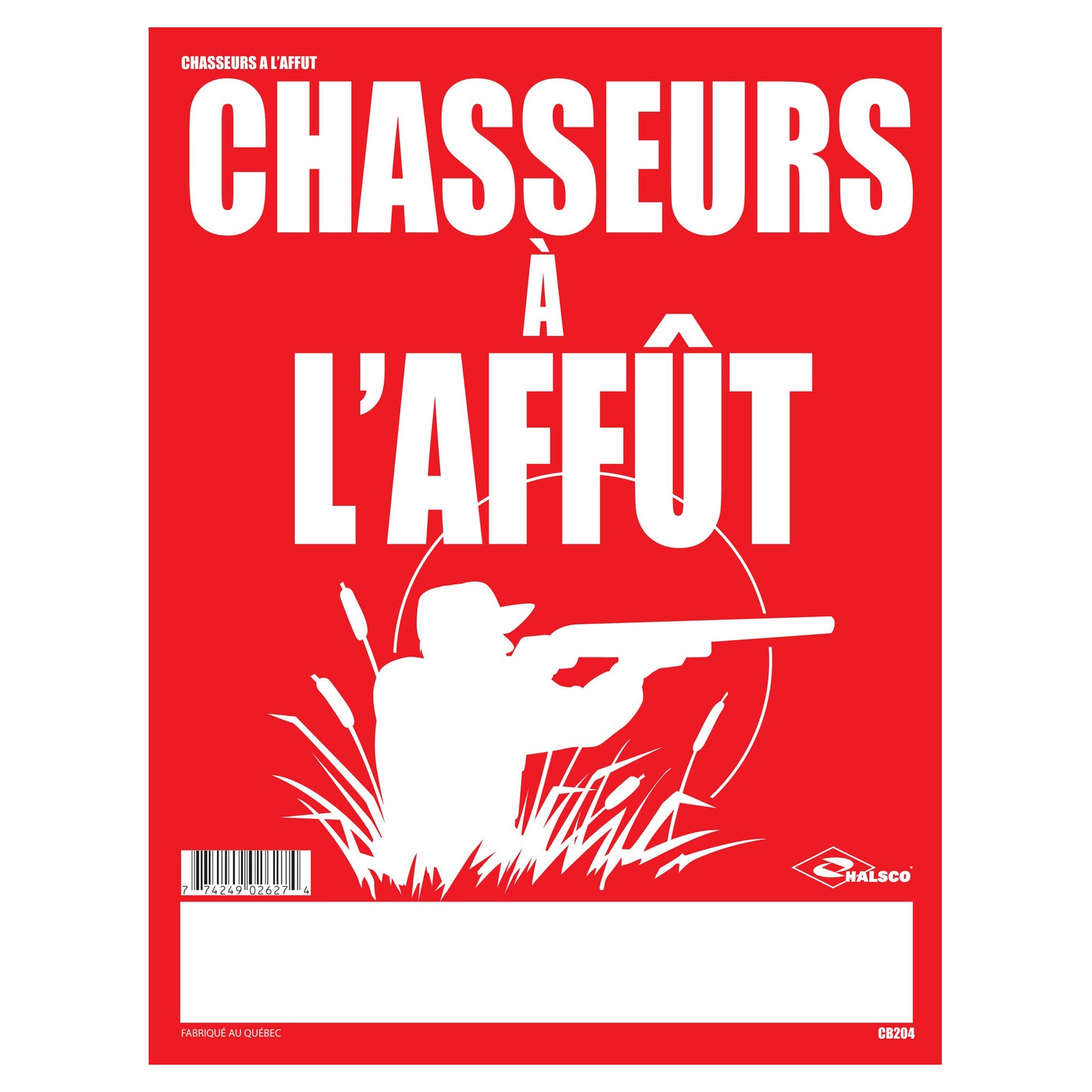 Affiche "Chasseurs à l’affût", 12" x 16"