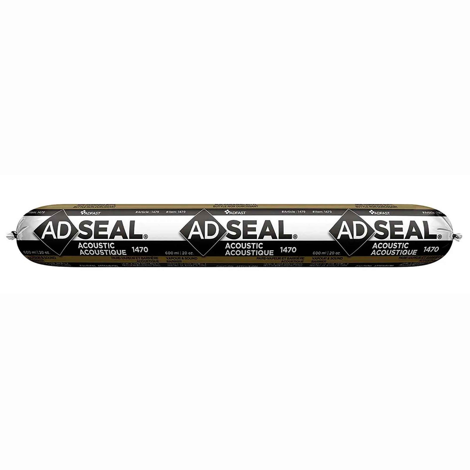Scellant acoustique ADSEAL 1470 en forme de saucisse, 600 ml