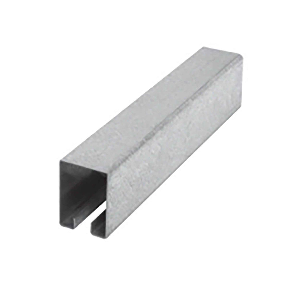 Rail carré standard en acier galvanisé, 8'