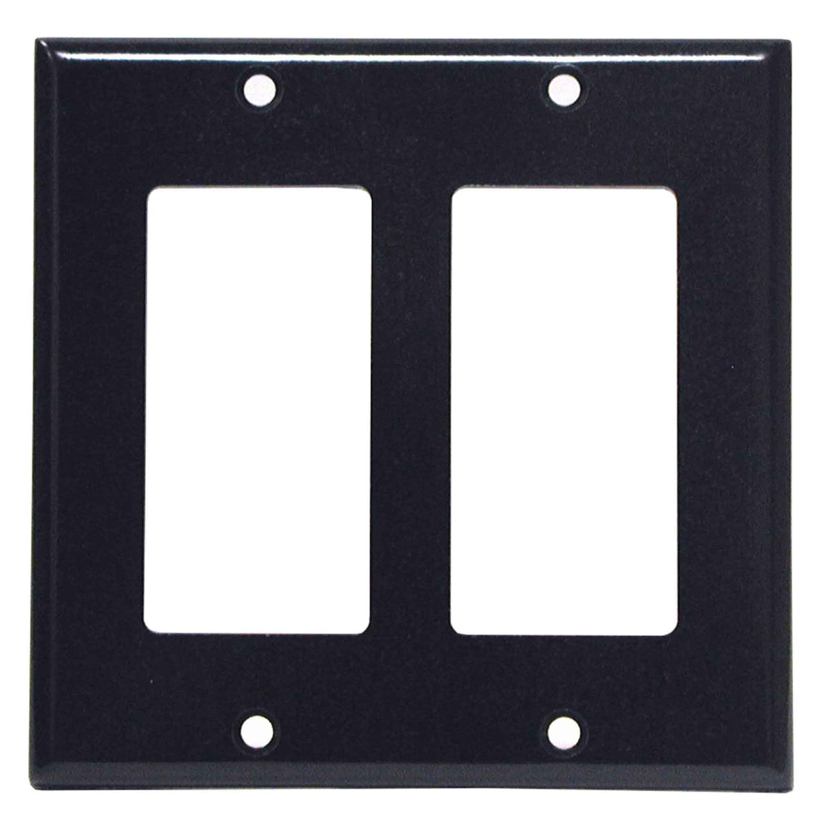 Plaque murale Decora pour 2 dispositifs, noir