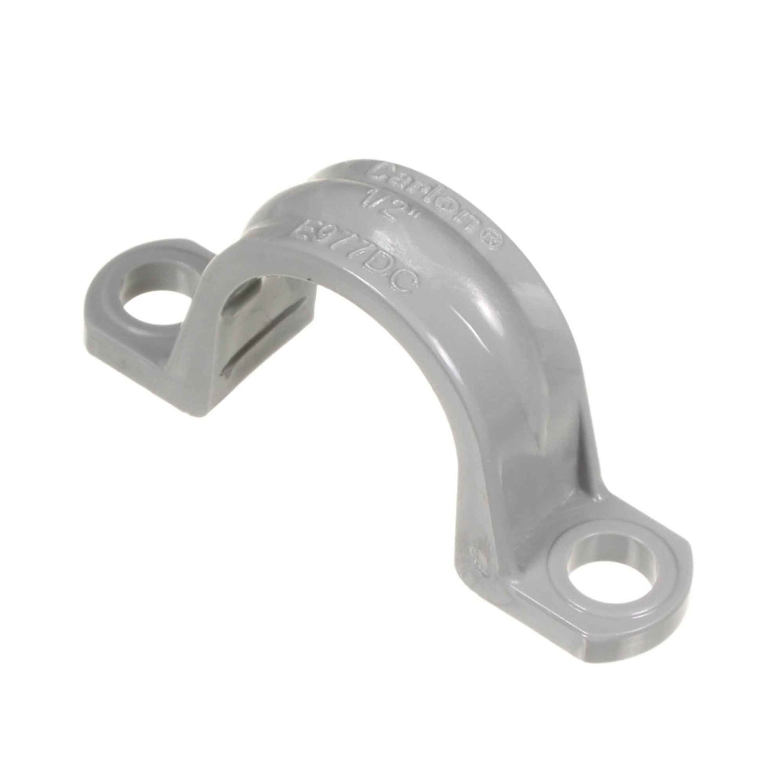 Sangle pour conduit rigide à 2 trous gris 3/4" , 5/pqt