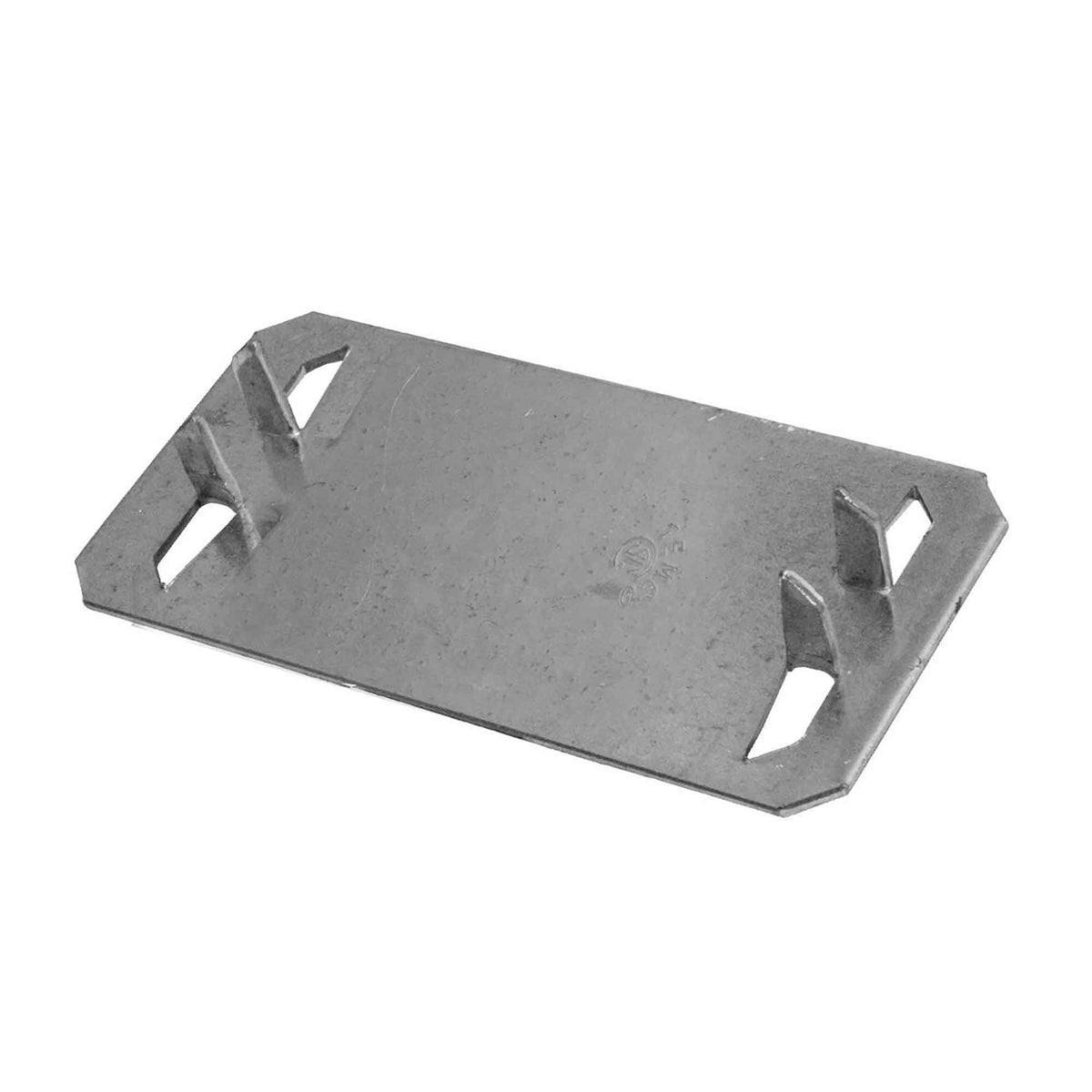 Plaque de protection en acier pour montant de bois, 1-1/2'' x 3''