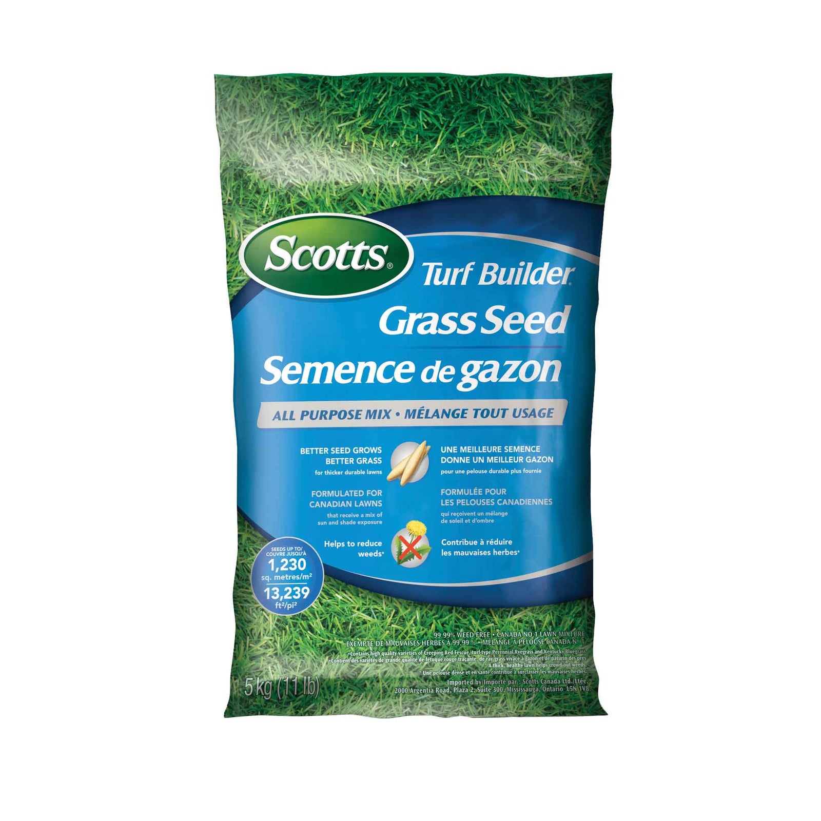 Semence de gazon mélange tout usage Turf Builder, 5 kg