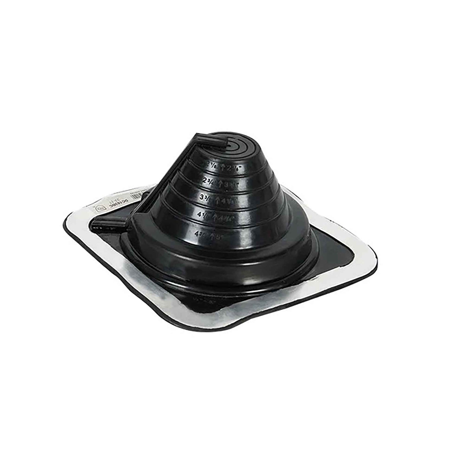 Solin d'évent ajustable Retrofit #3, 1/4" à 5" (noir)
