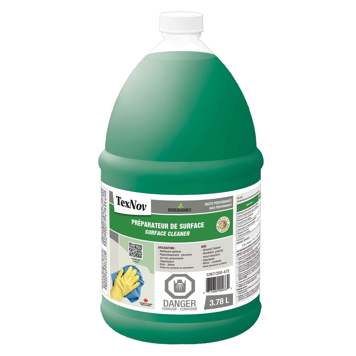 Préparateur de surface biodégradable, 3,78 L
