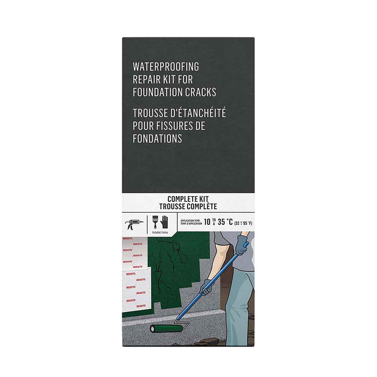 Trousse d'étanchéité pour fissures de fondations
