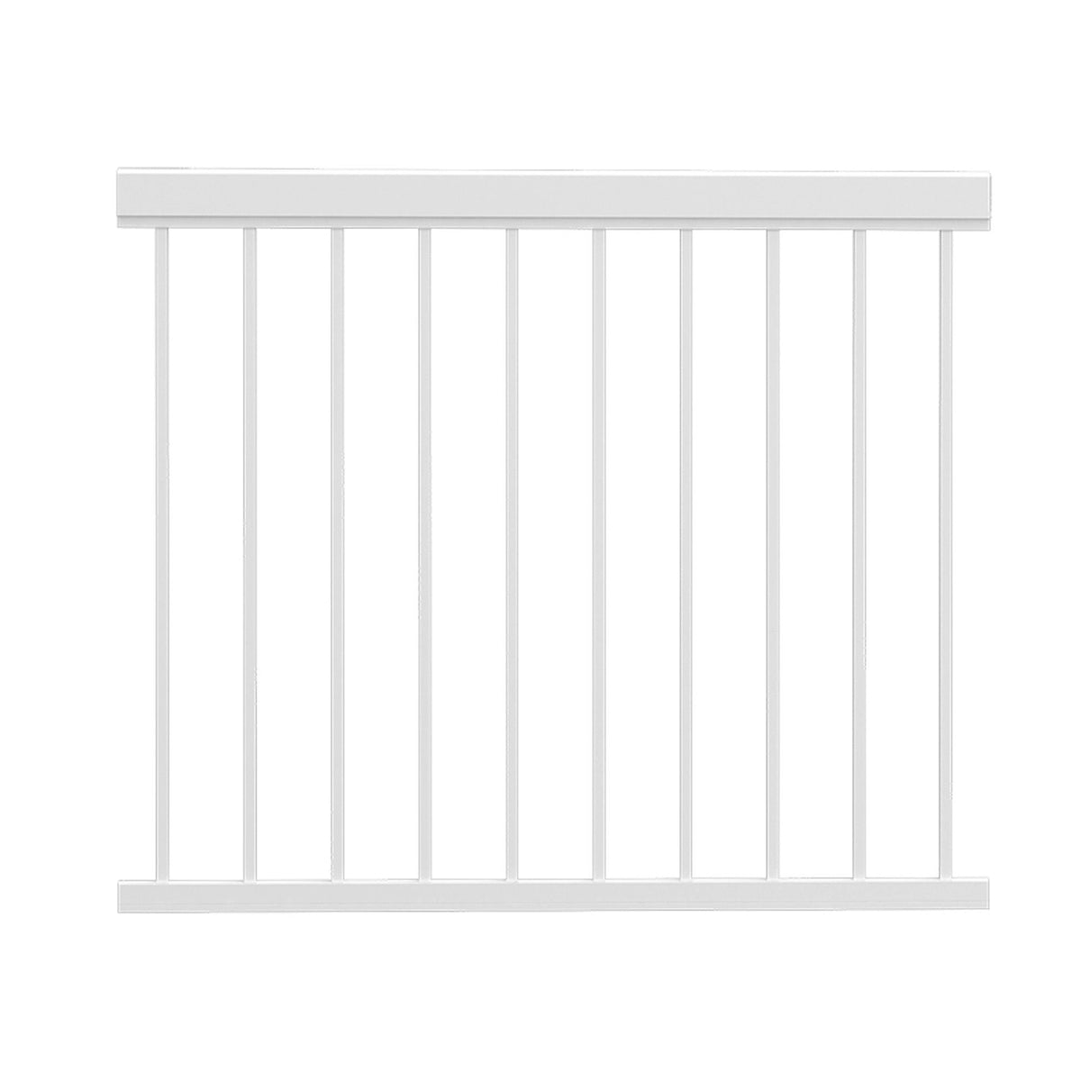 Ensemble de rampe en aluminium blanc Legacy pour piscine, 48'' x 59''