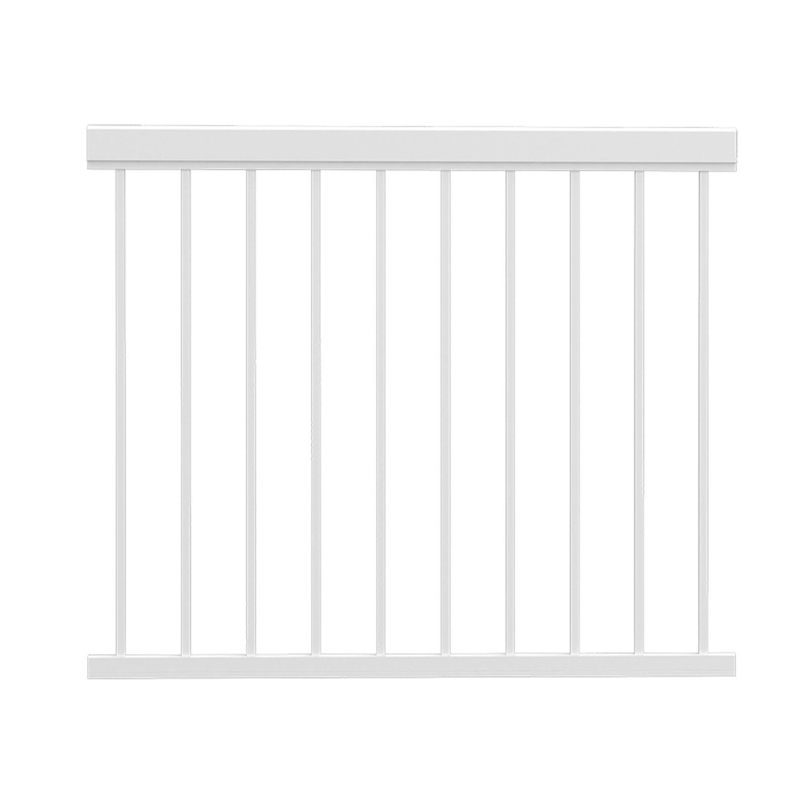 Ensemble de rampe en aluminium blanc Legacy pour piscine, 48'' x 59''