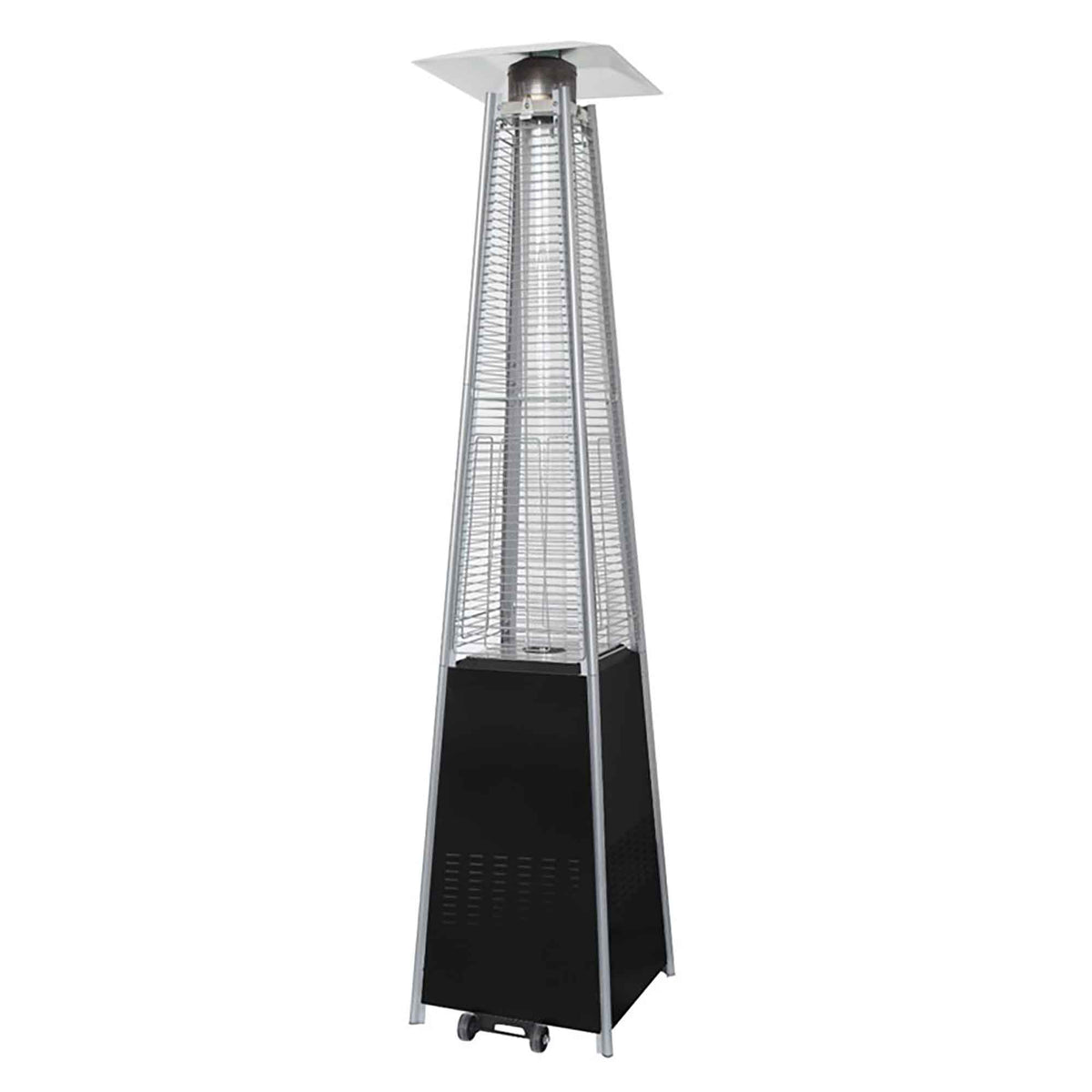 Chauffage de terrasse extérieur au propane avec roulettes, 48 000 BTU