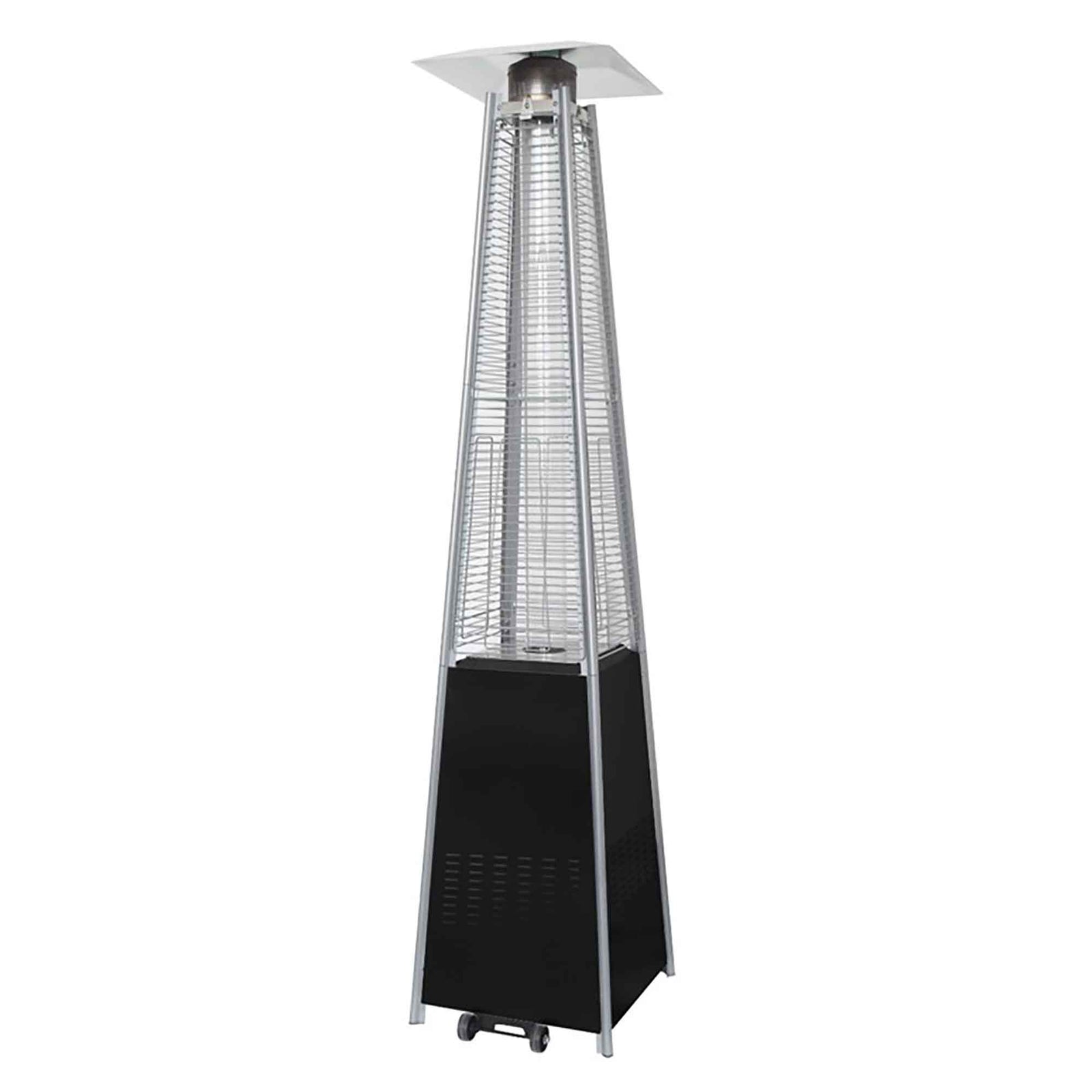 Chauffage de terrasse extérieur au propane avec roulettes, 48 000 BTU