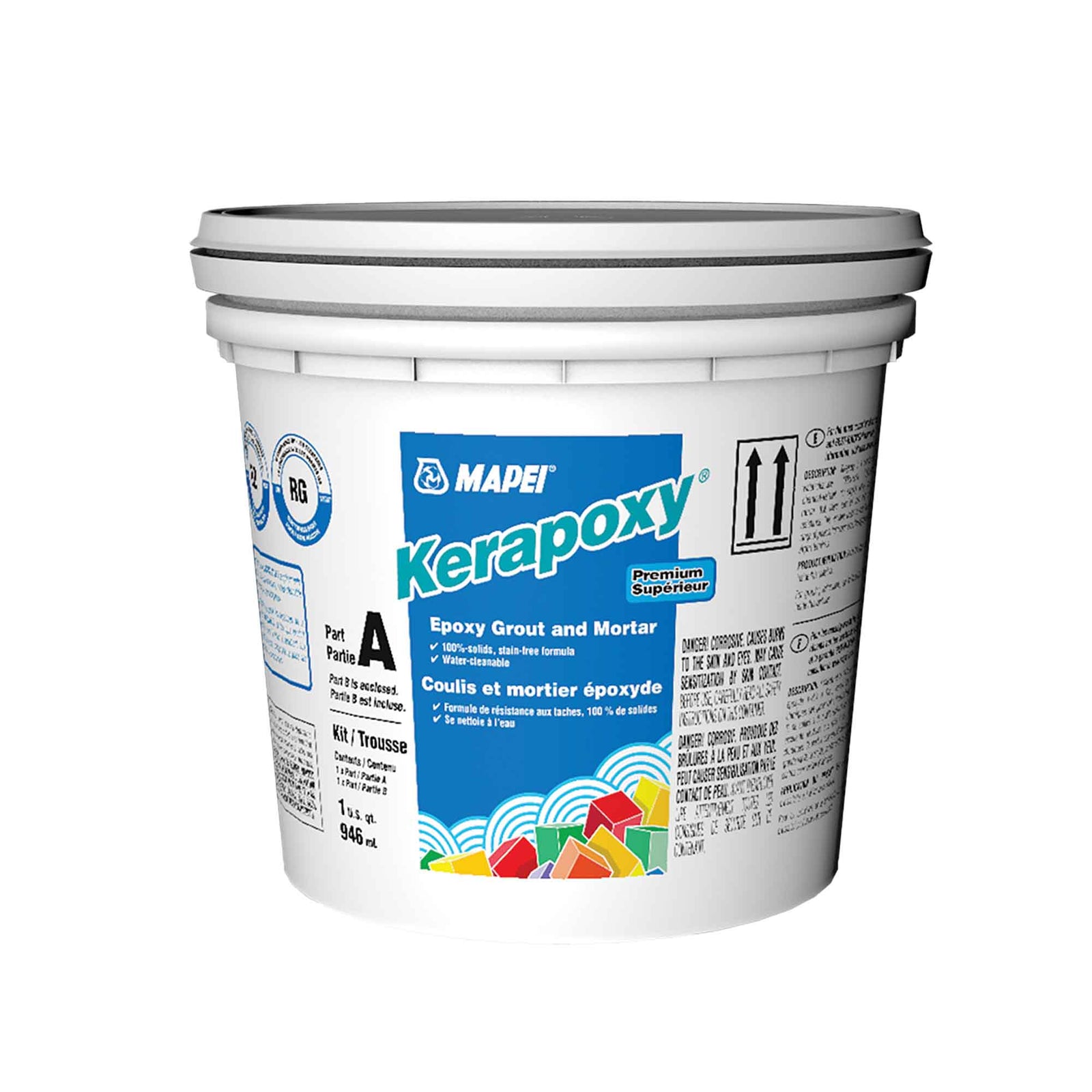 Coulis et mortier époxyde coquille d'oeuf Kerapoxy, 946 ml