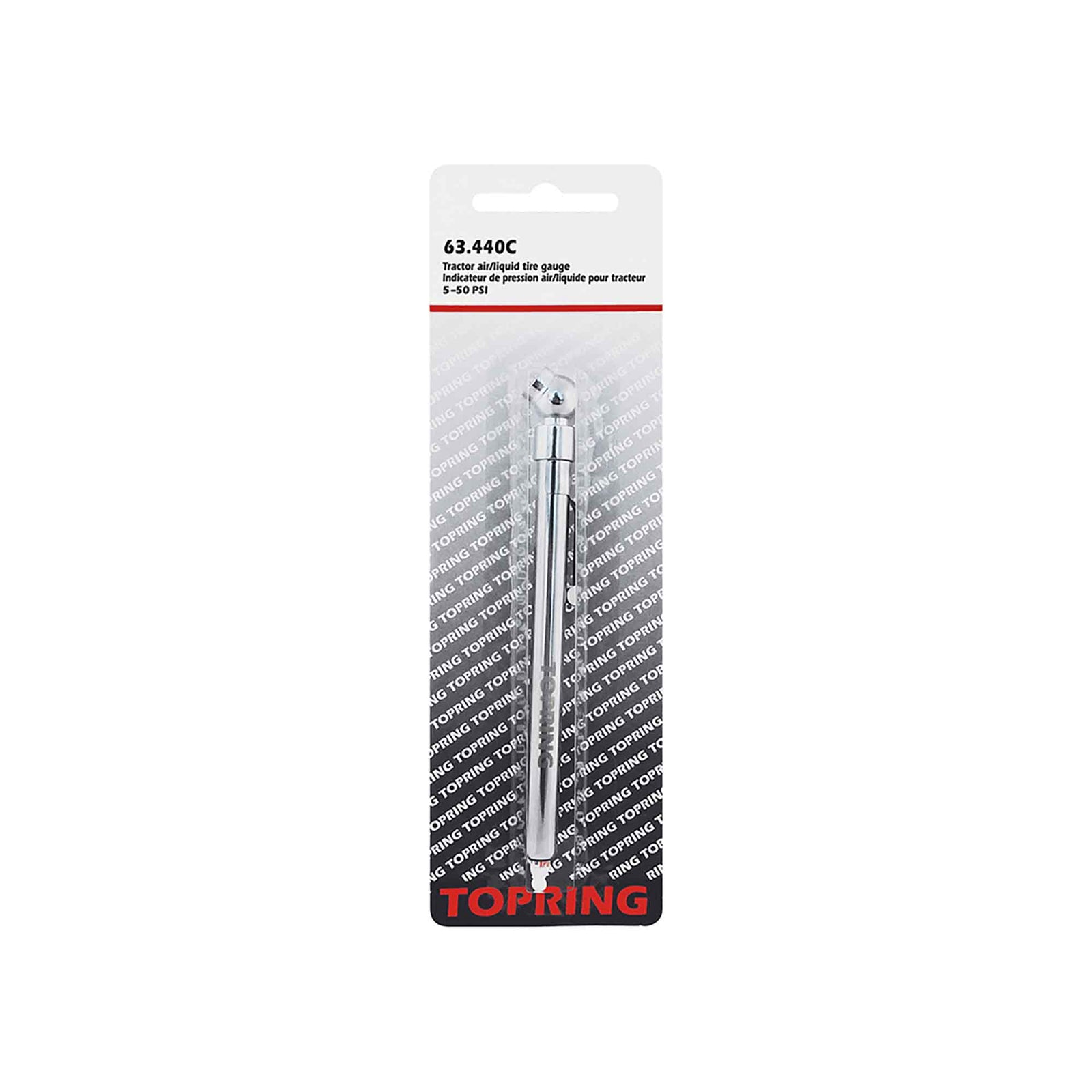 Jauge de pression style crayon pour tracteur, 5 à 50 PSI