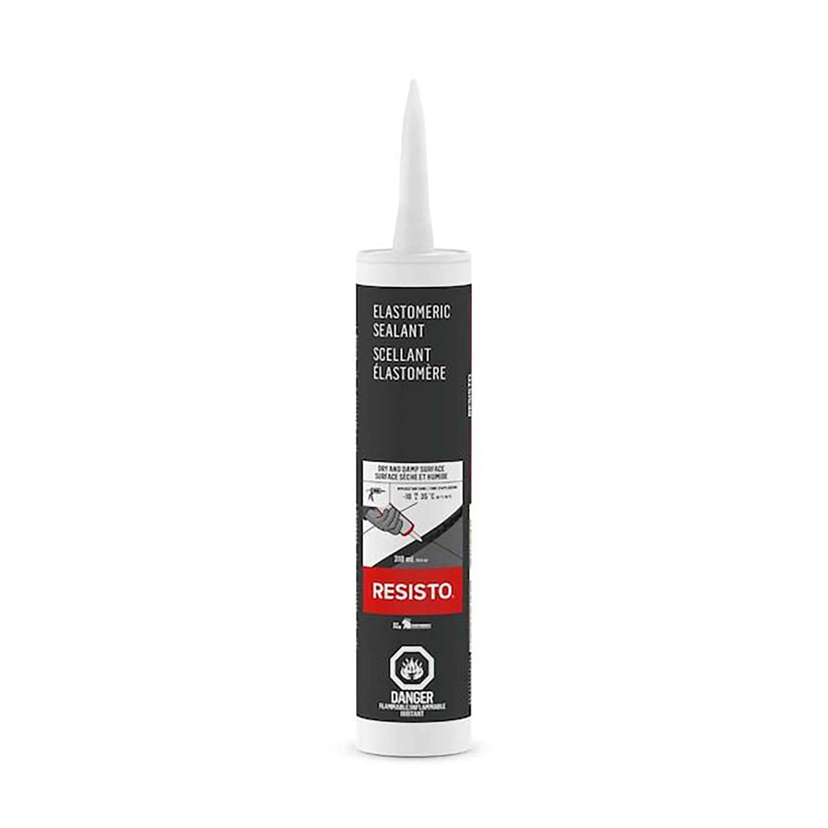 Scellant élastomère noir tout-usage, 310 ml