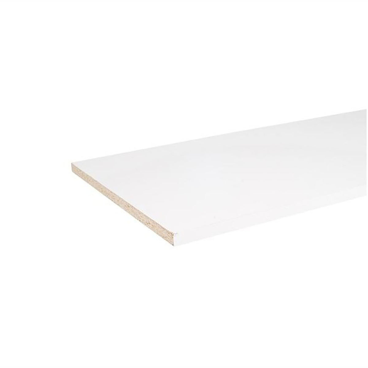 Tablette de mélamine, 5/8" x 23-3/4" x 8'