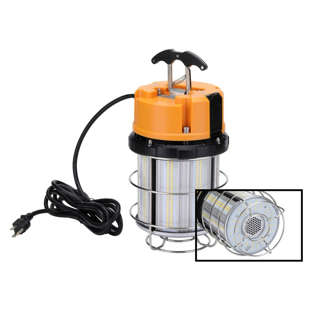 Lampe de travail suspendue à la DEL à 360°, 100 W / 13 000 Lumens