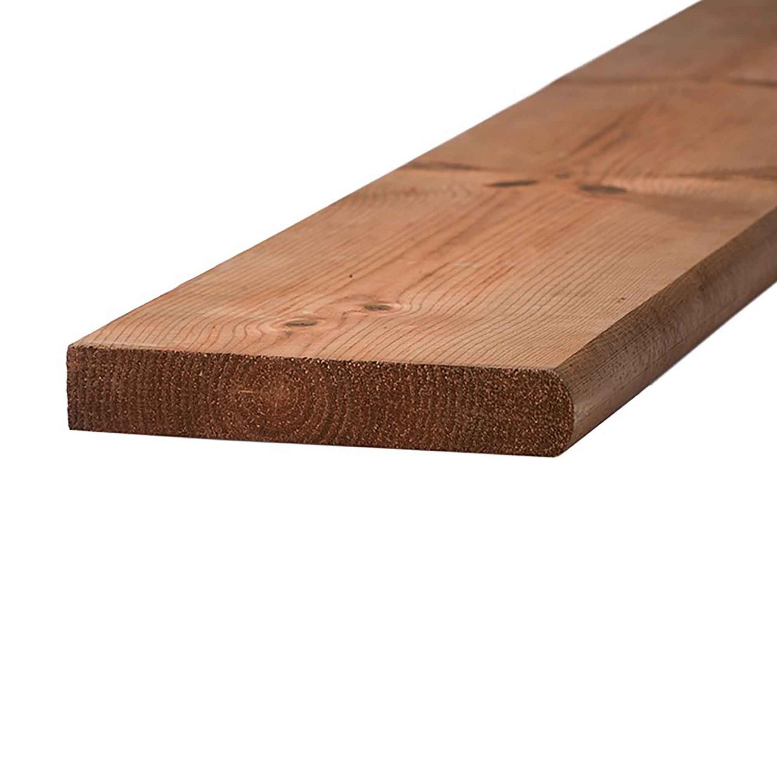 Marche en bois traité brun, 2" x 12" x 42"