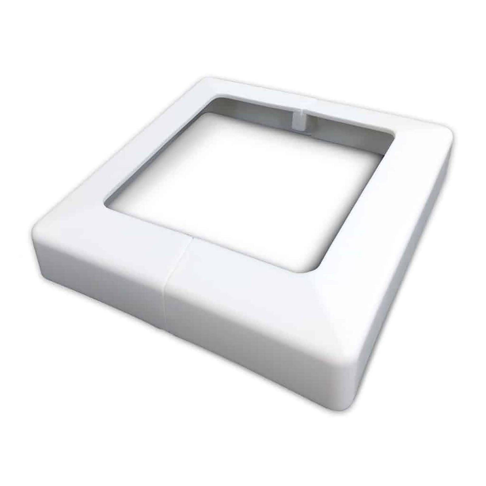Cache-plaque d'assise de 4'' x 4'', Plakcap 44 blanc