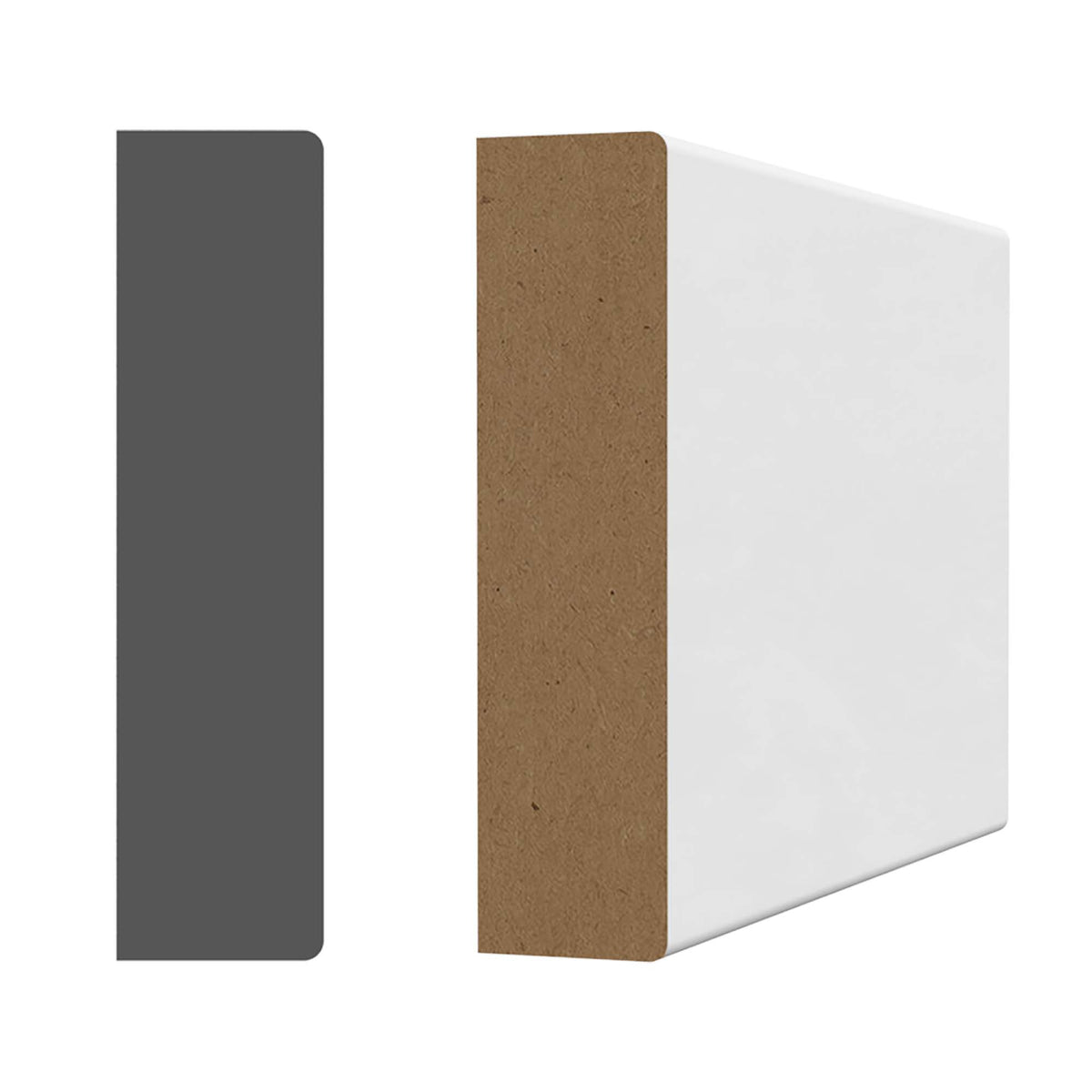 Cadrage en MDF avec apprêt blanc 5/8'' x 2-1/2'' x 8' 