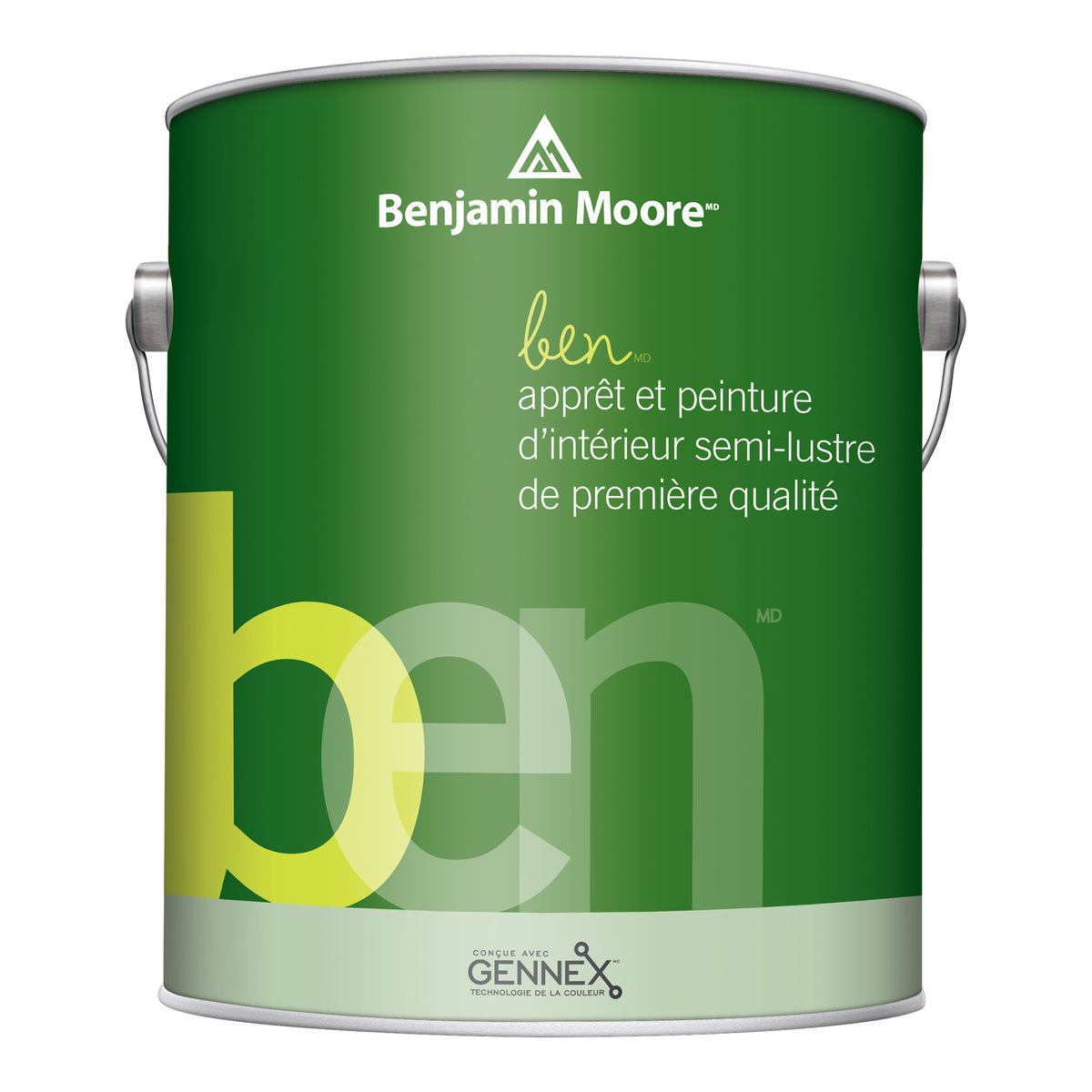 Peinture et apprêt d’intérieur de qualité supérieure fini semi-lustré, base 3, 3,79 l