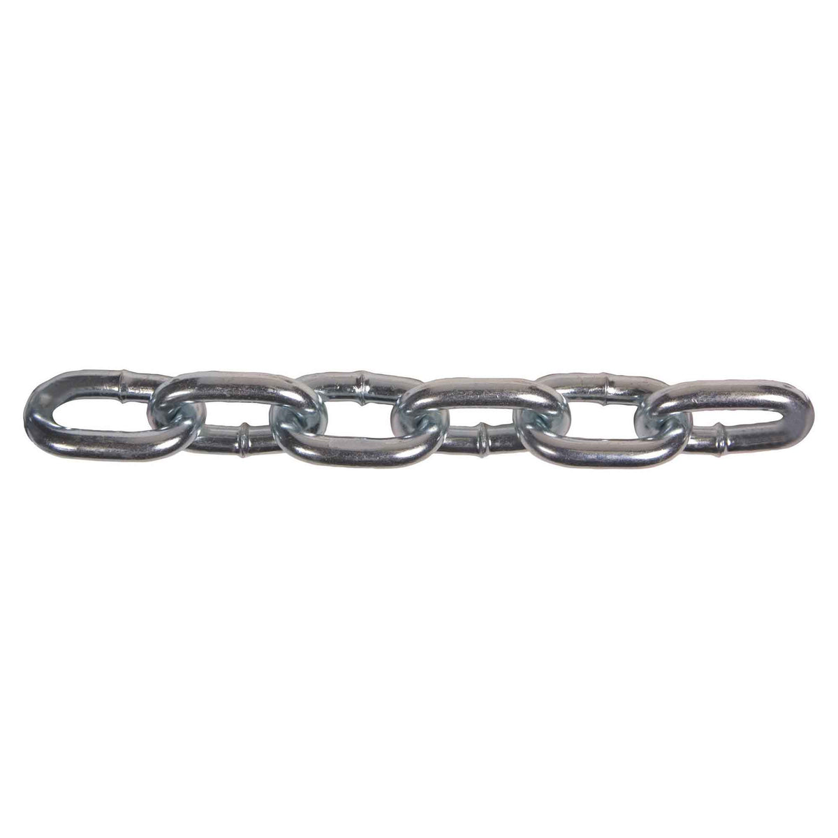 Chaîne en acier plaqué zinc de grade 30, 1/4" x 100' (vendue au pied linéaire)