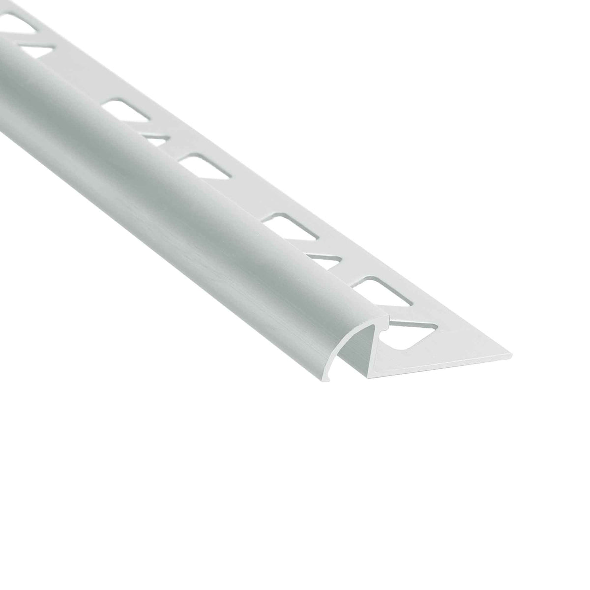 Bordure de carrelage ronde argent brillant, 3/8" x 8'