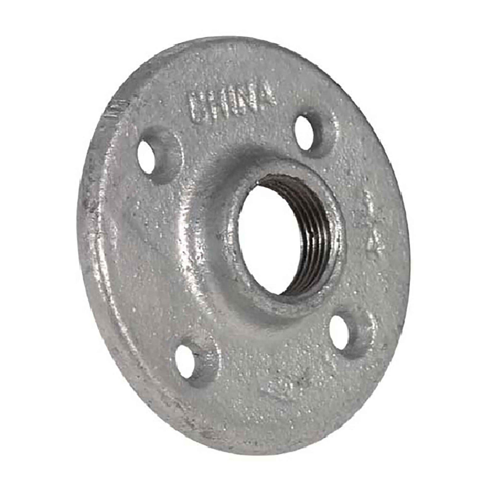 Raccord Bride de plancher en fonte galvanisée, 1/2"