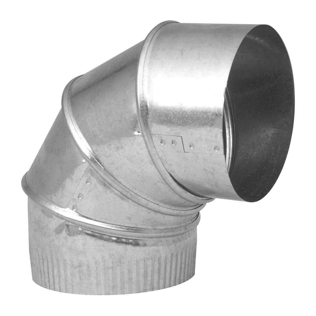 Coude réglable de 90° en acier galvanisé de calibre 30, 5"  