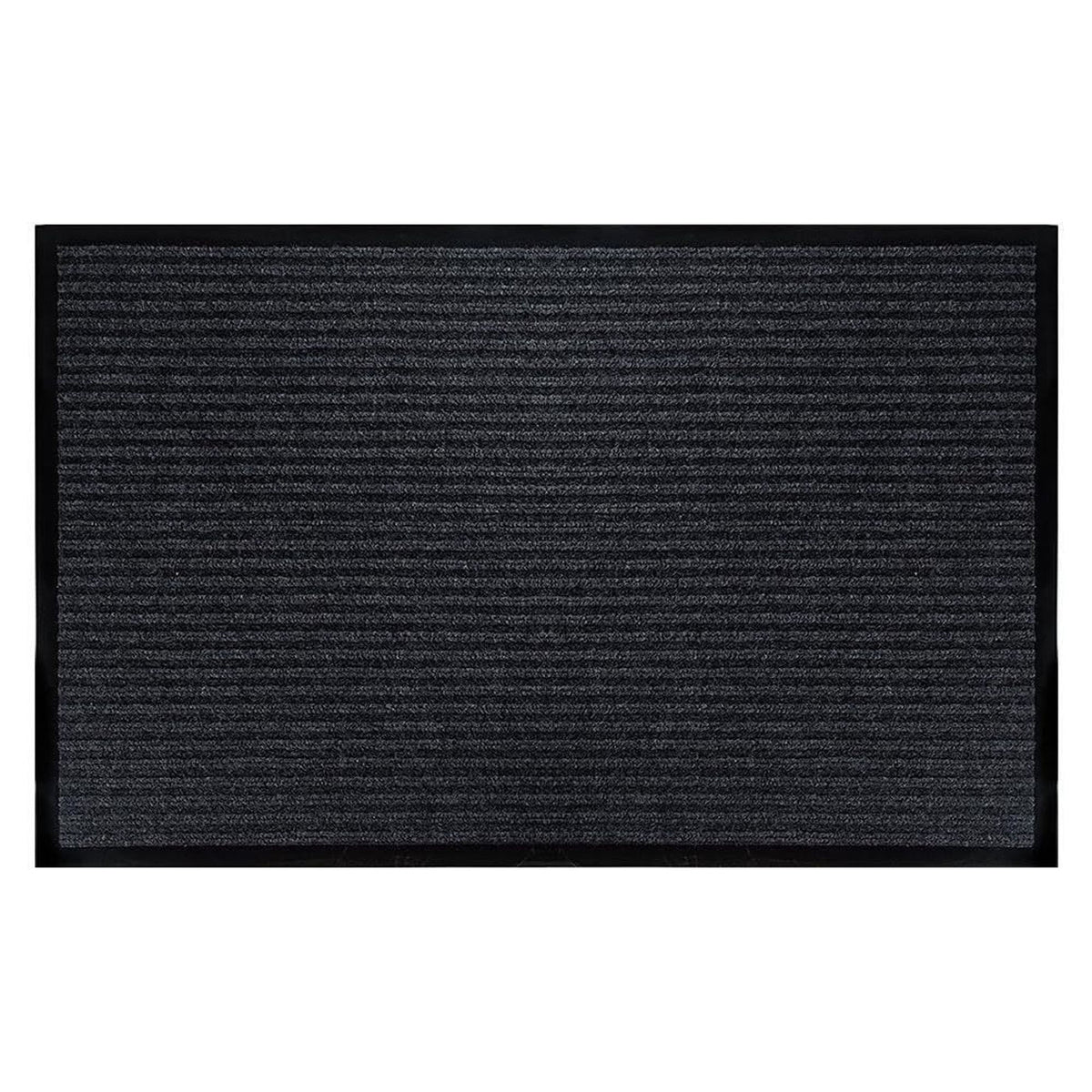 Tapis d'entrée en polyester et PVC, 36'' x 48'' (gris foncé)