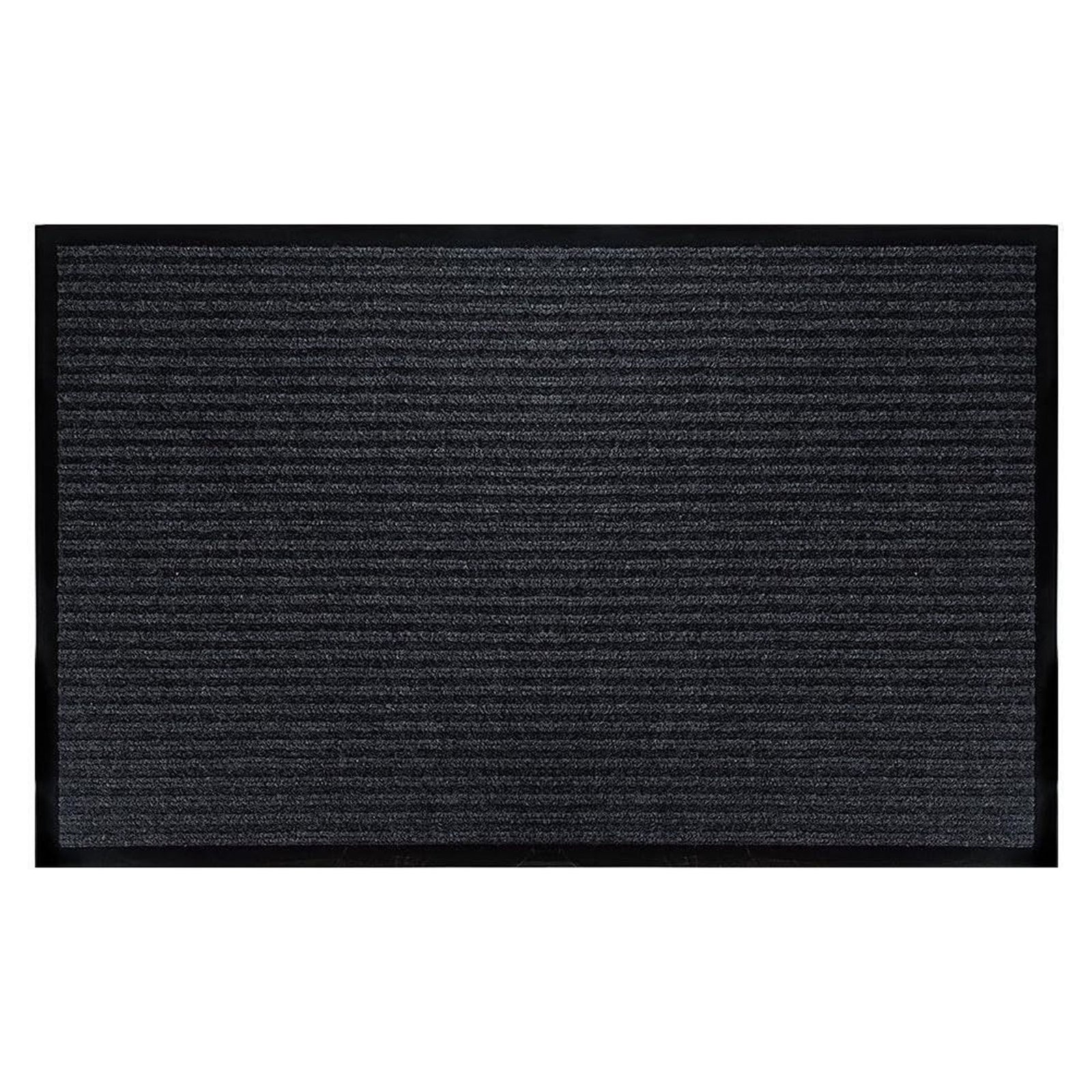 Tapis d'entrée en polyester et PVC, 36'' x 48'' (gris foncé)
