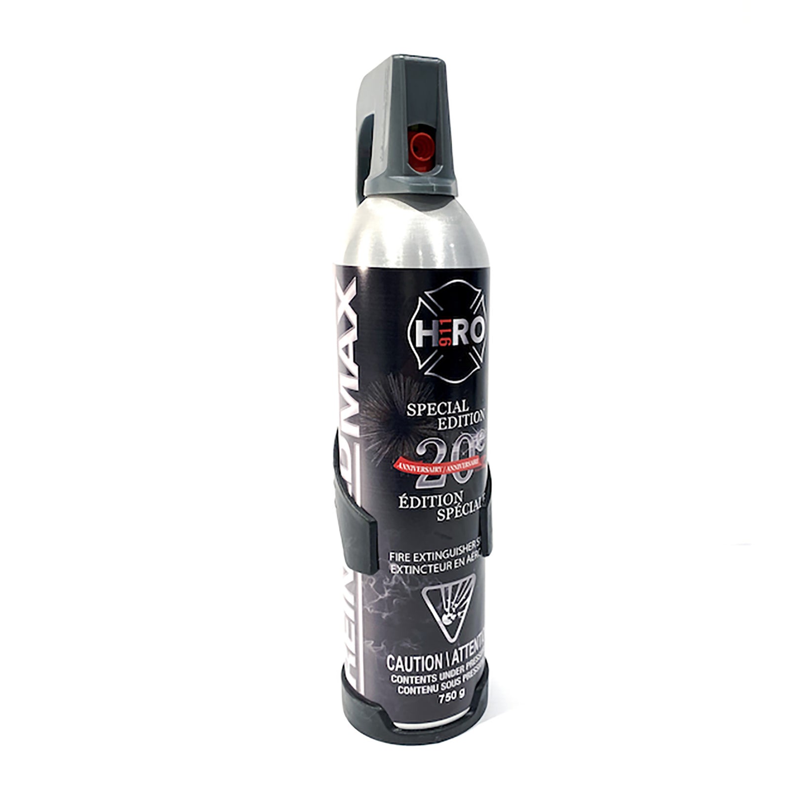 Extincteur à feu HERO 911, modèle 20e anniversaire (750 ml)