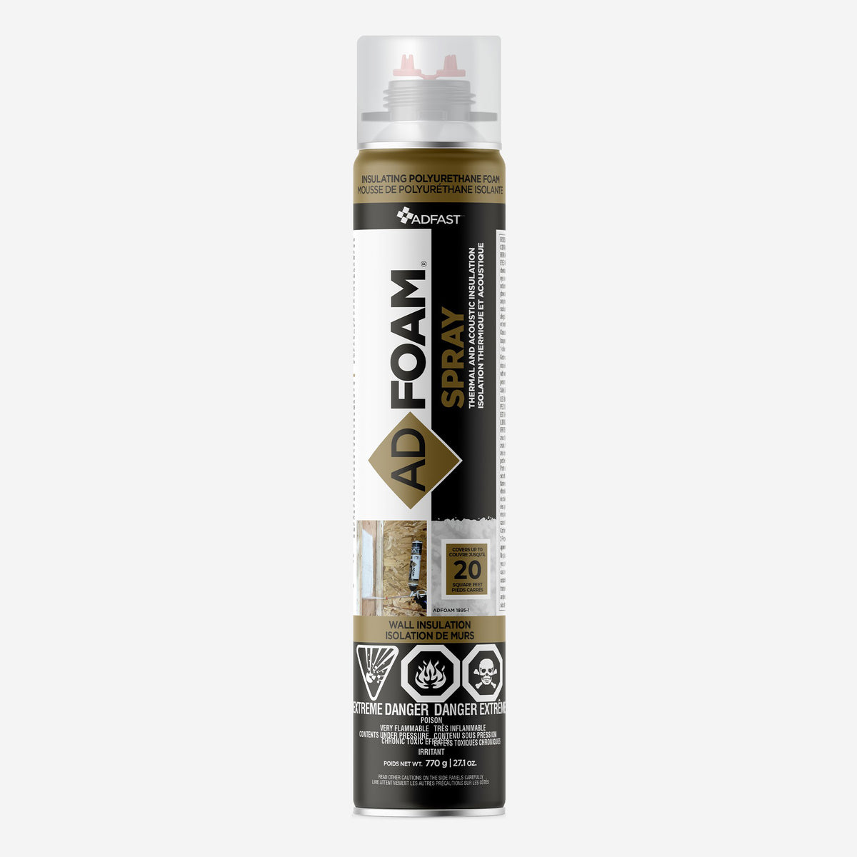 mousse isolante pour les murs ADFOAM Spray, 20pi2