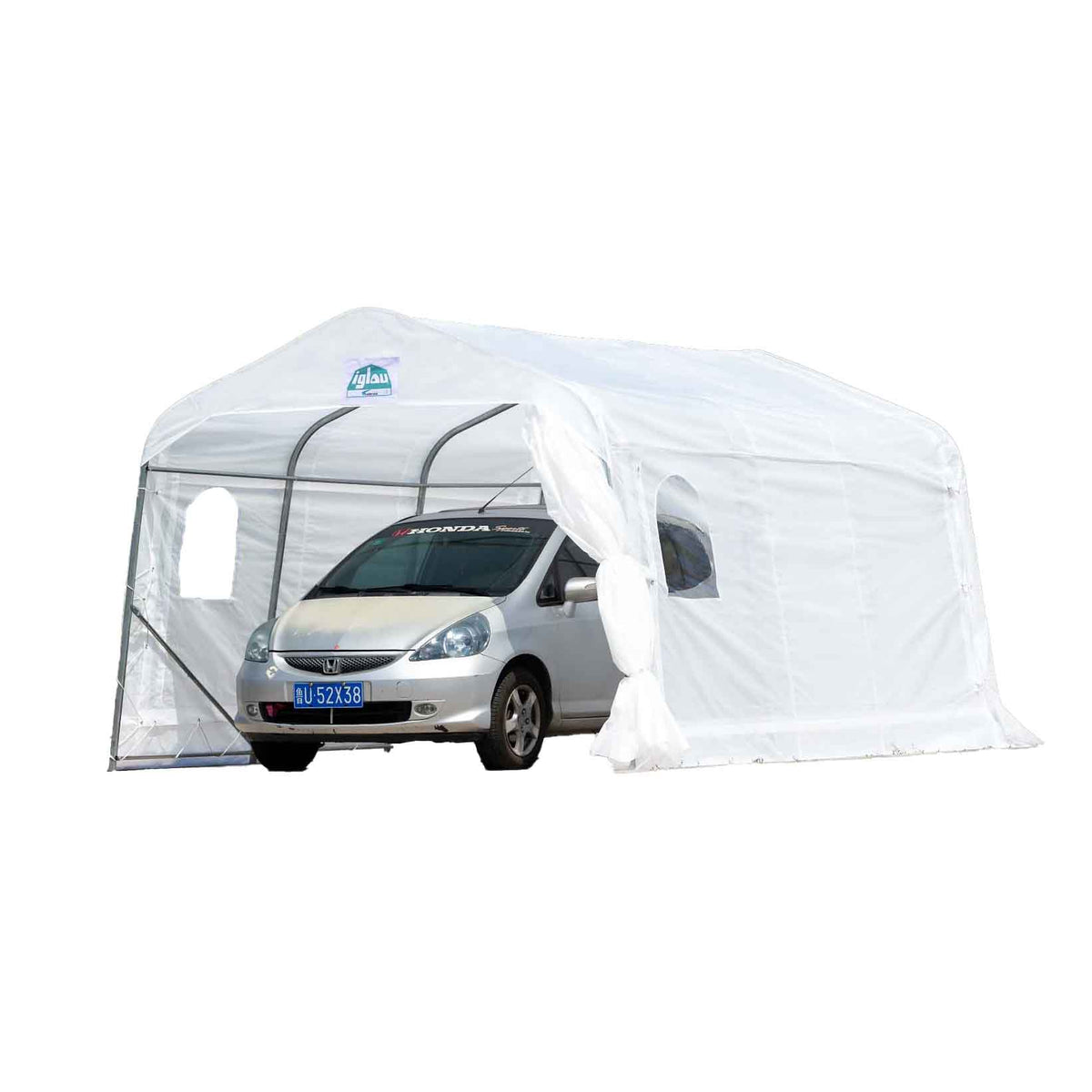 Abris d'auto simple, 12' x 15' x 6'-6''