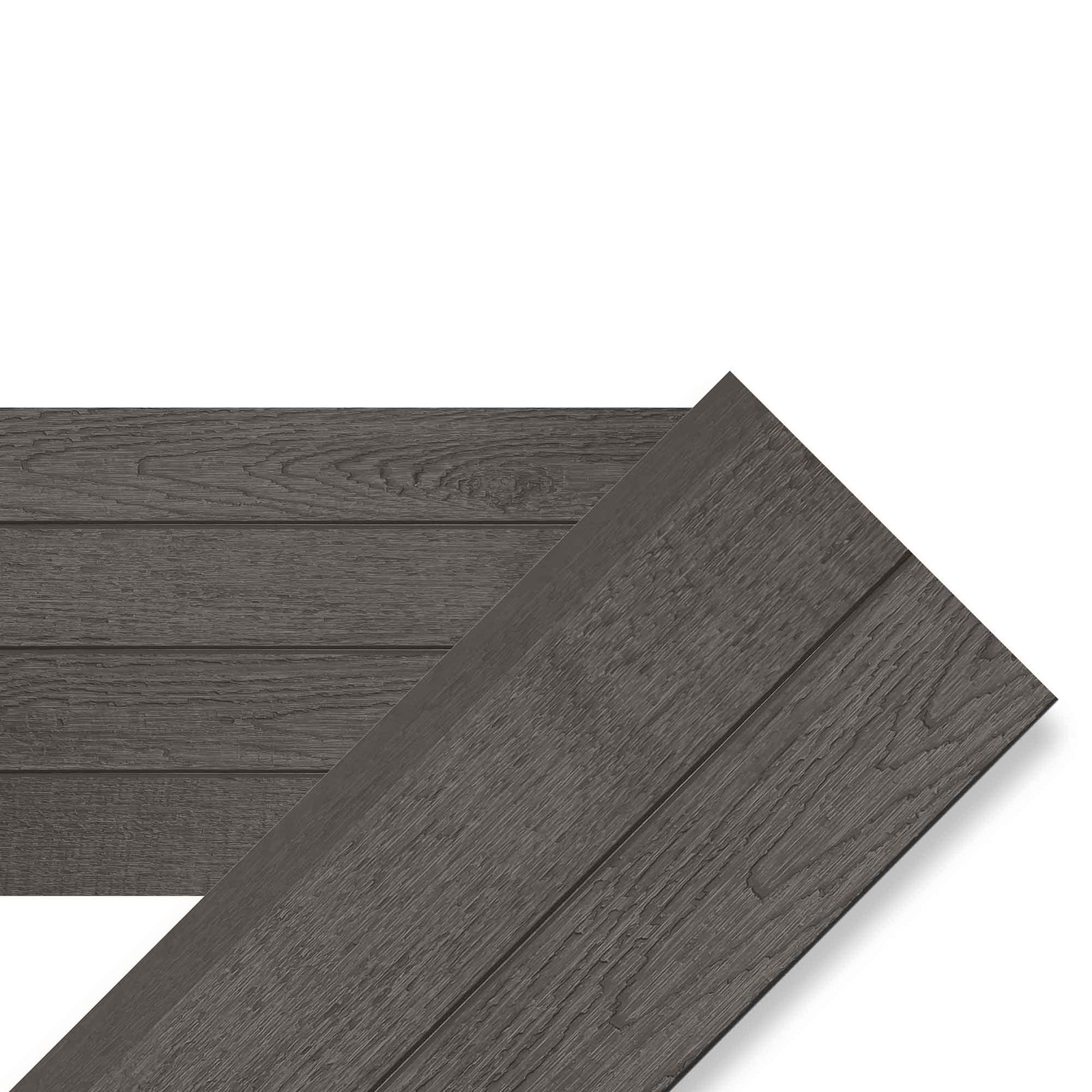 Revêtement d'extérieur VStyle de 12" x 3/8" x 12', charbon